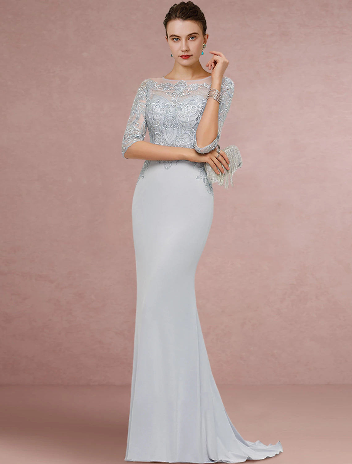 Guest elegance of the sheath/pillar mother of the bride dress main image 0