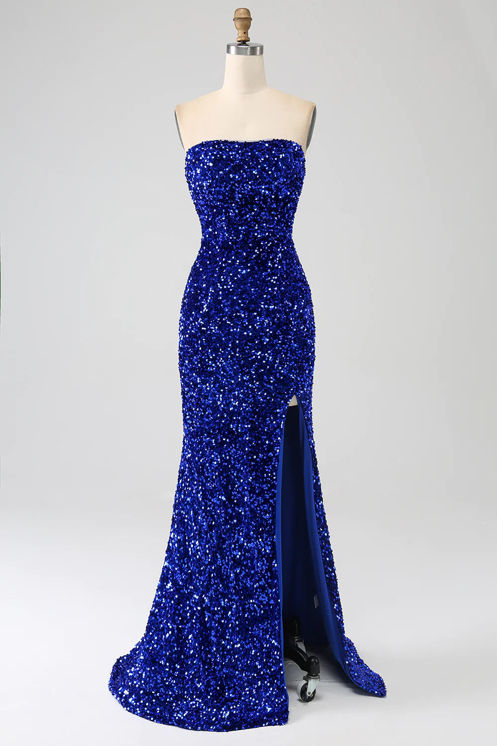 Sequins Long Mermaid Prom Dress With Slit