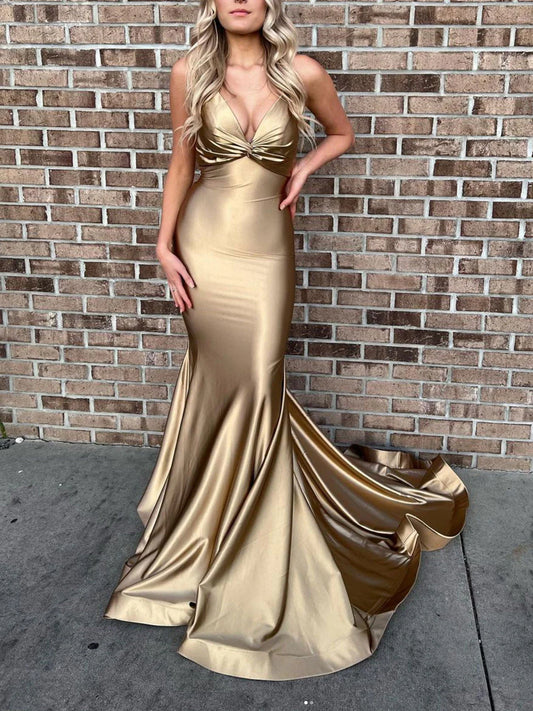 Mermaid long prom dress