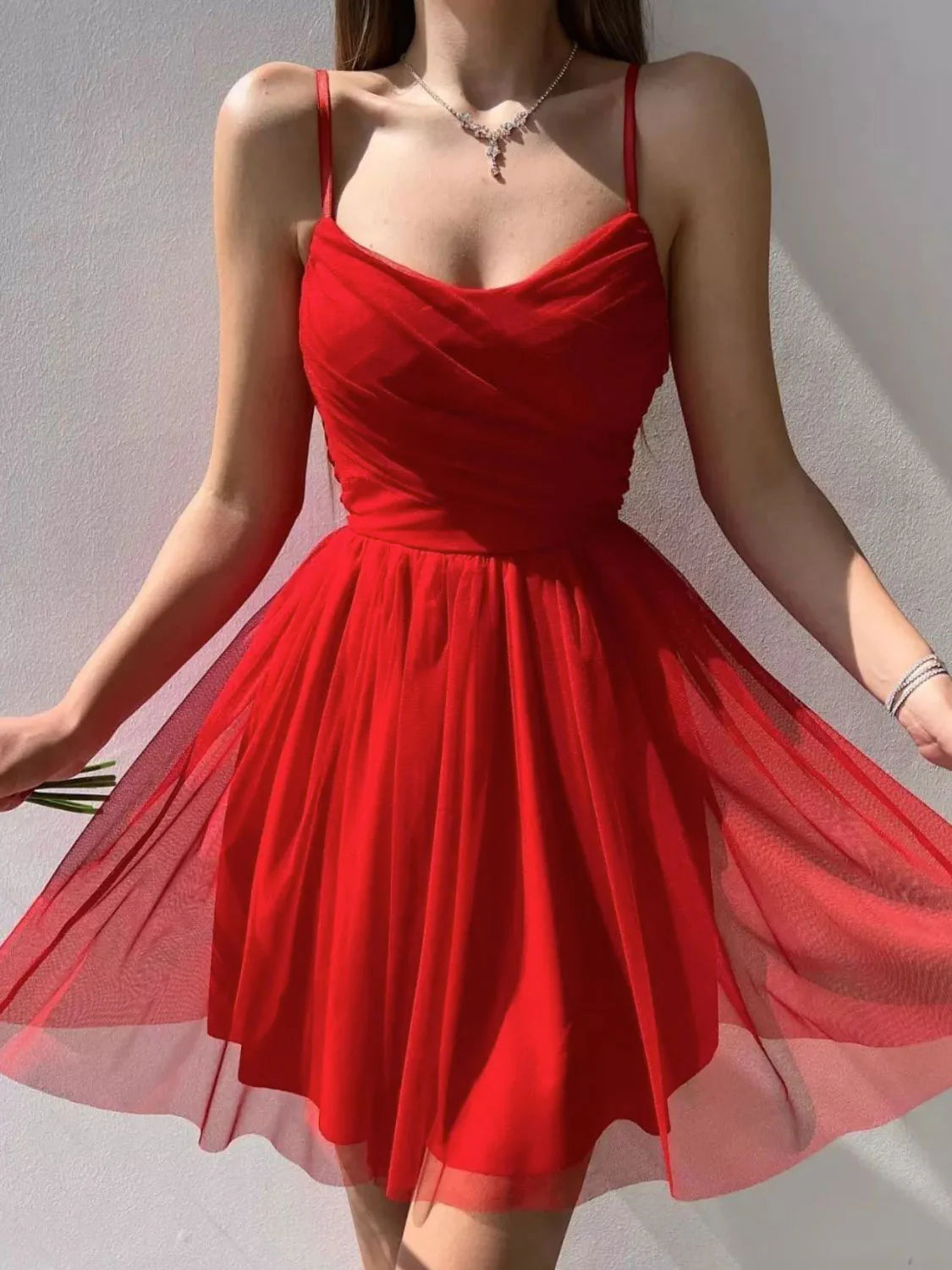 Simple short prom dress