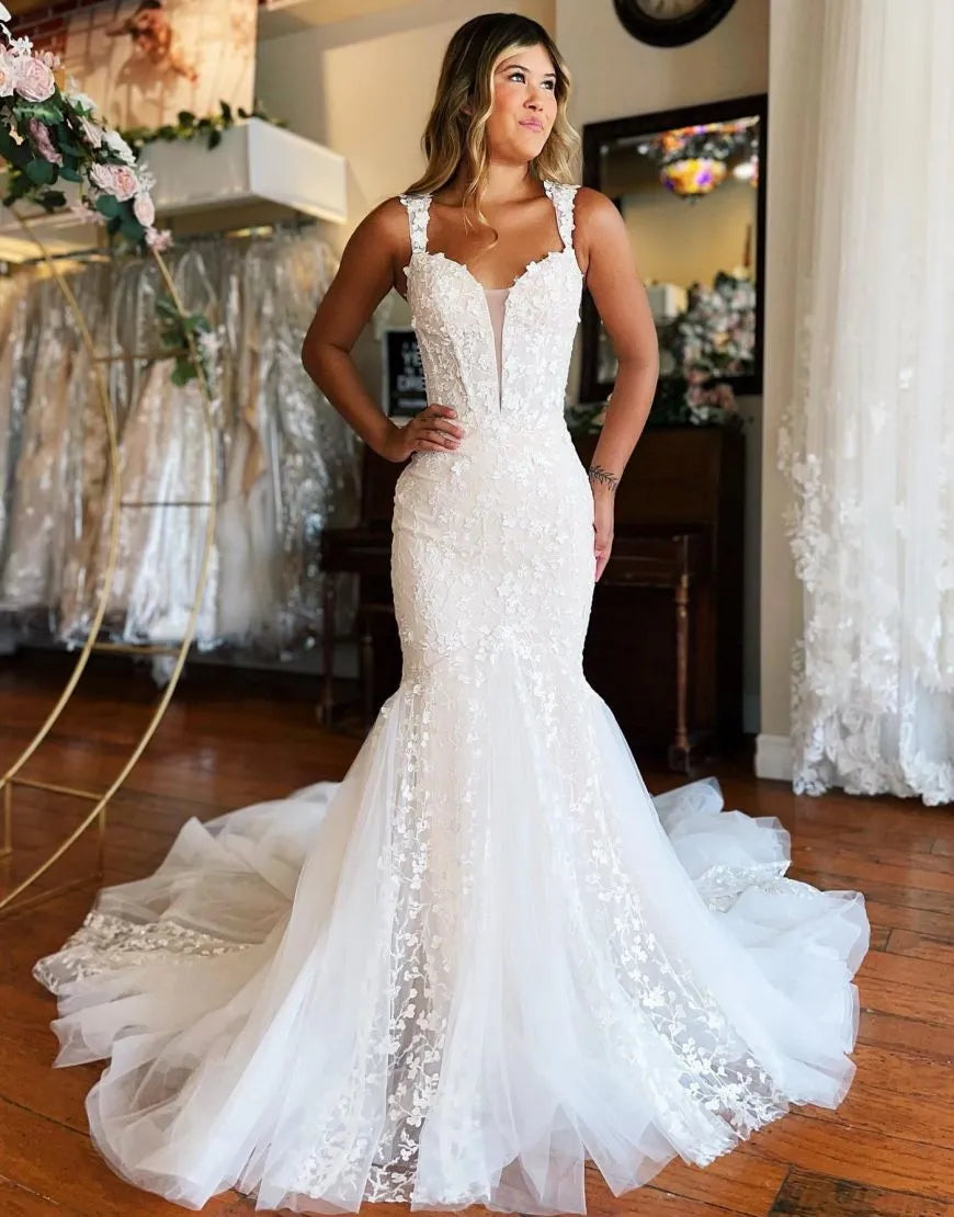 Mermaid Court Train Off The Shoulder Wedding Dresses