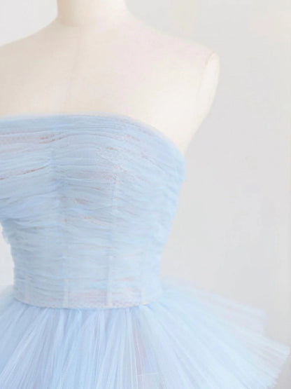 Tulle long prom dress