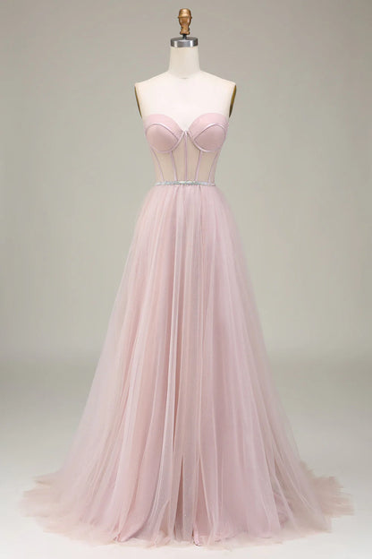 Tulle Sweetheart Prom Dress with Corset