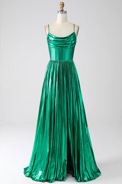 A-line Prom Dress with Slit