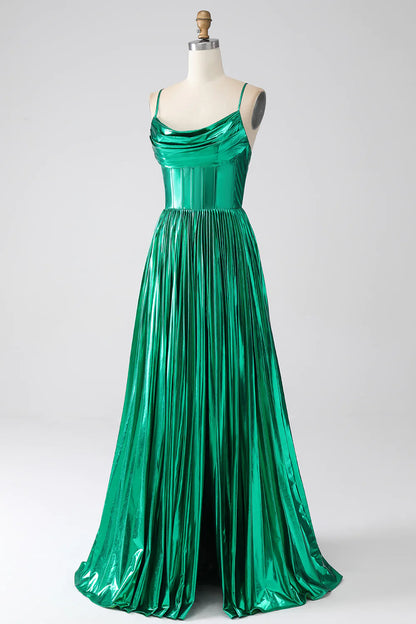 A-line Prom Dress with Slit