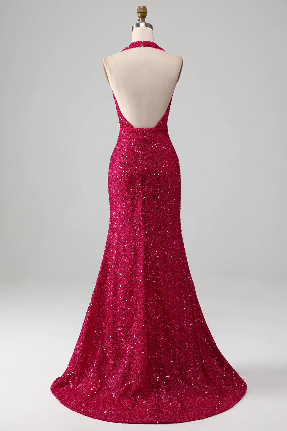 Mermaid  Sequin Prom Dress With Slit