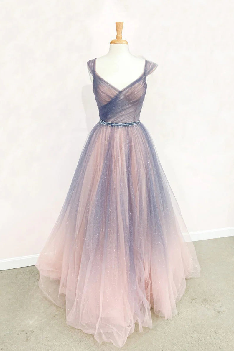 Tulle long tulle long prom dress