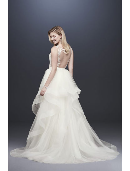 Formal Wedding Dresses A-Line Separates Separates Court Train Satin Bridal Skirts Bridal Gowns With Solid Color