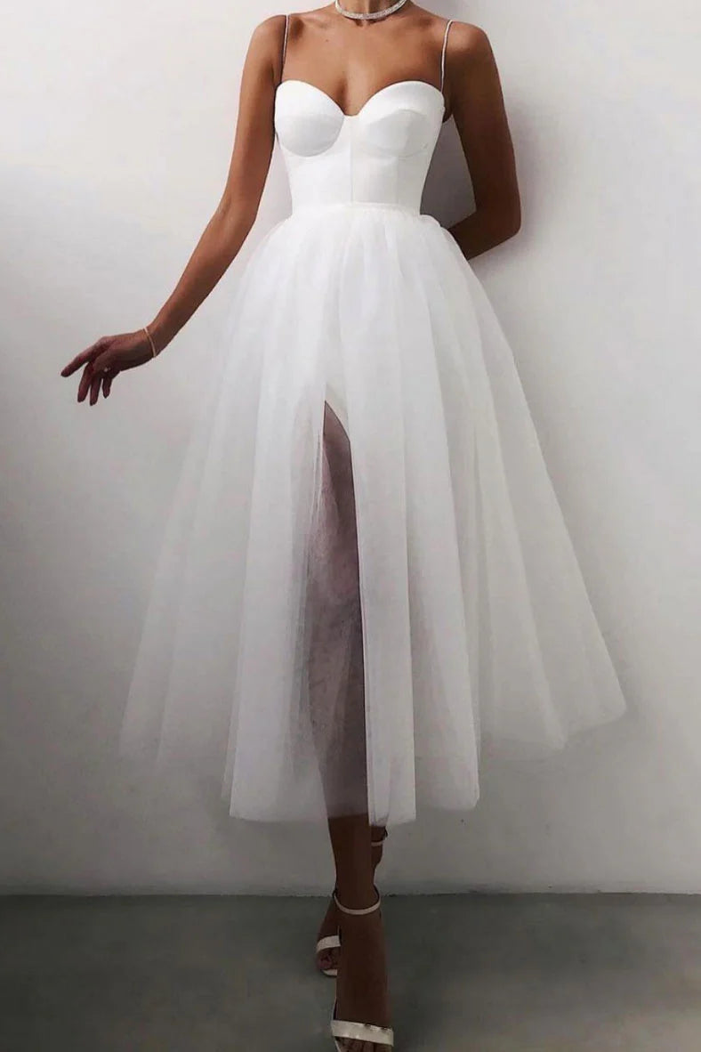 Tulle short prom dress