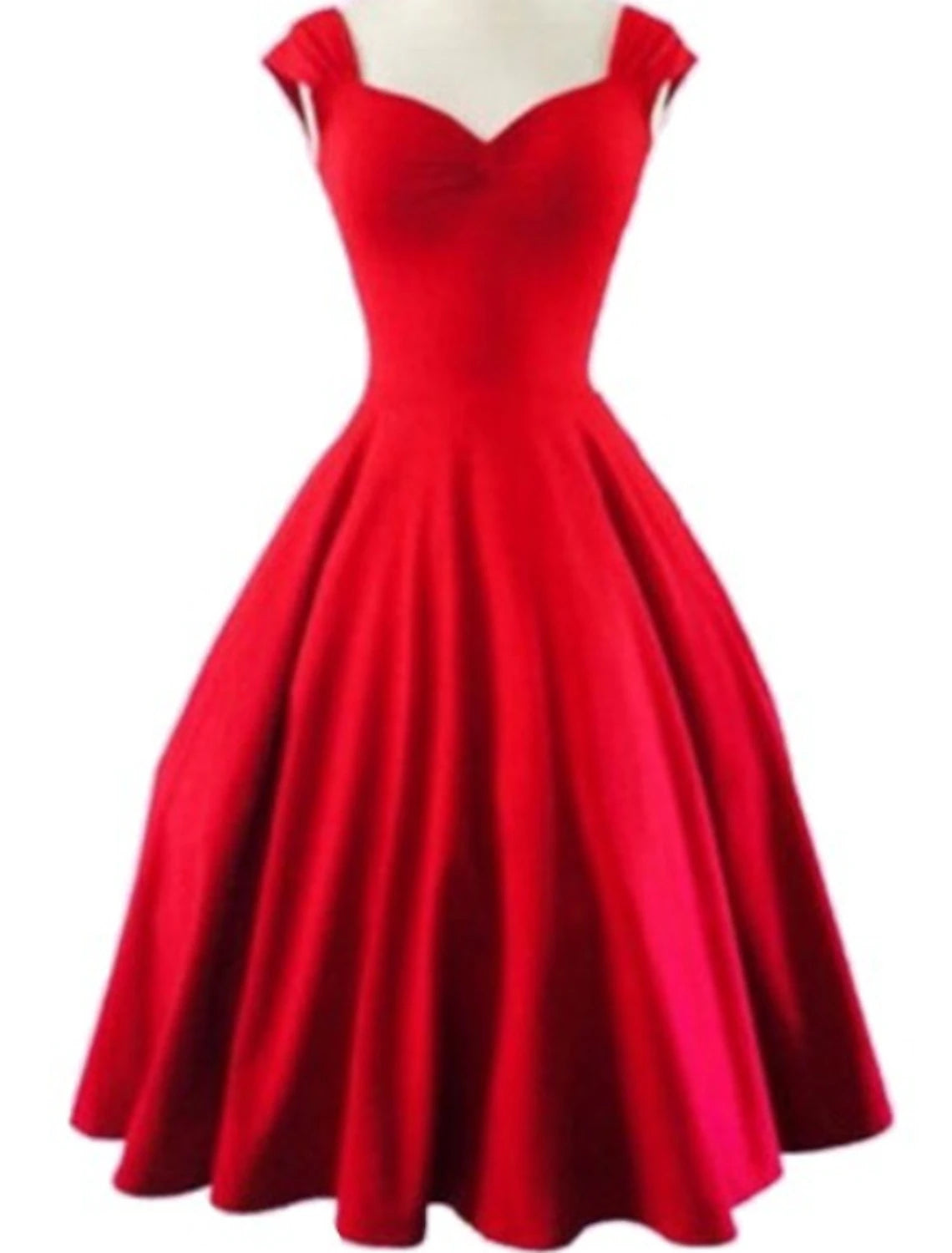 A-Line Elegant Vintage Cocktail Party Prom Dress Sweetheart Neckline Sleeveless Short / Mini Satin with Pleats