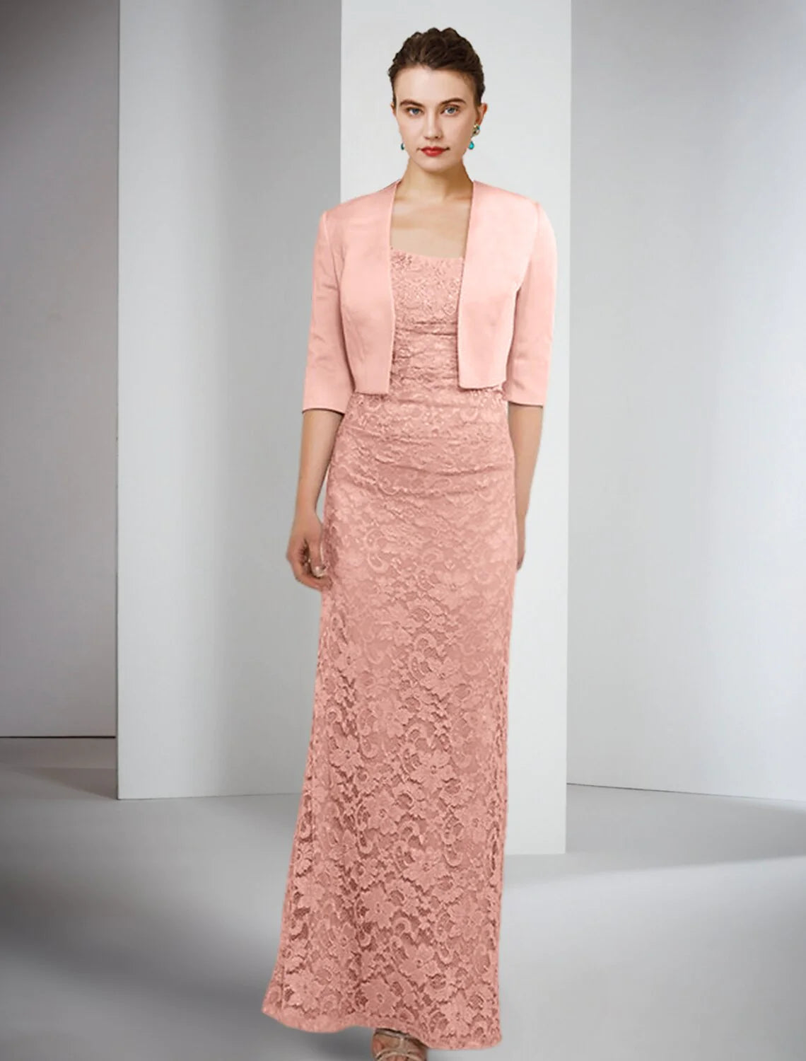 Sheath/Column Mother of the Bride Dresses with Jacket main image 1