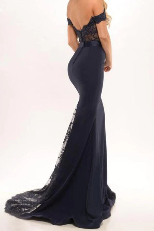 Mermaid Off the Shoulder Prom Dress