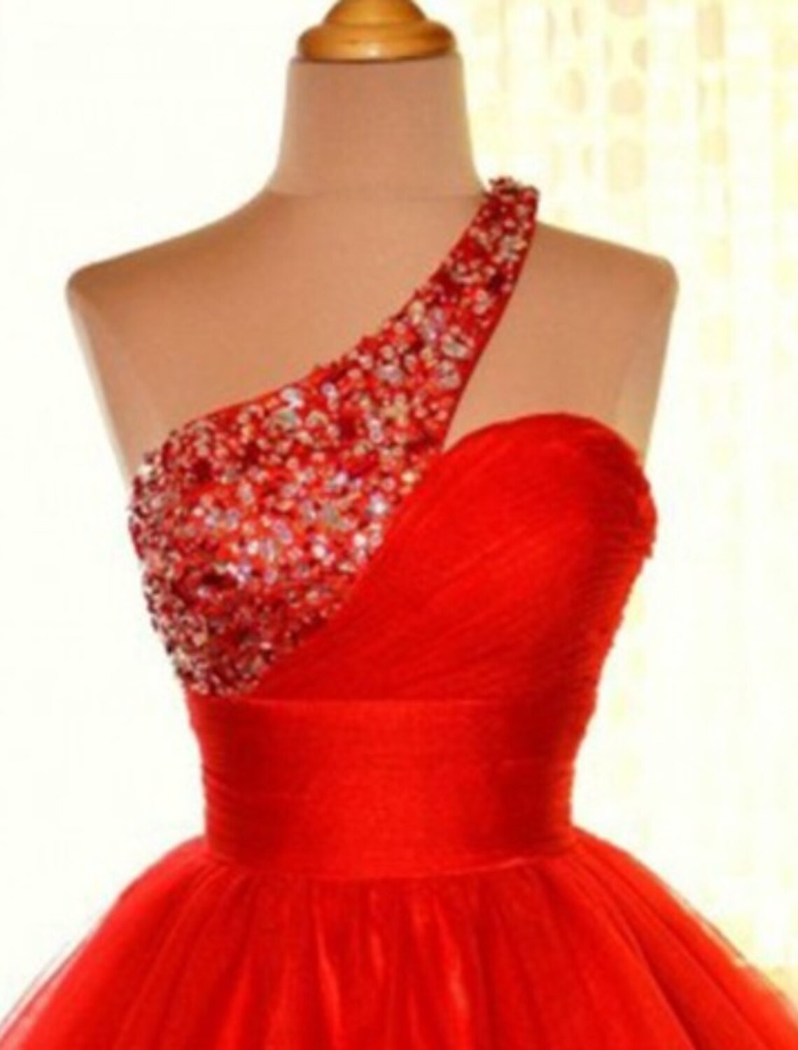 A-Line Homecoming Dresses Sparkle & Shine Dress Holiday Short / Mini Sleeveless One Shoulder Tulle with Sequin