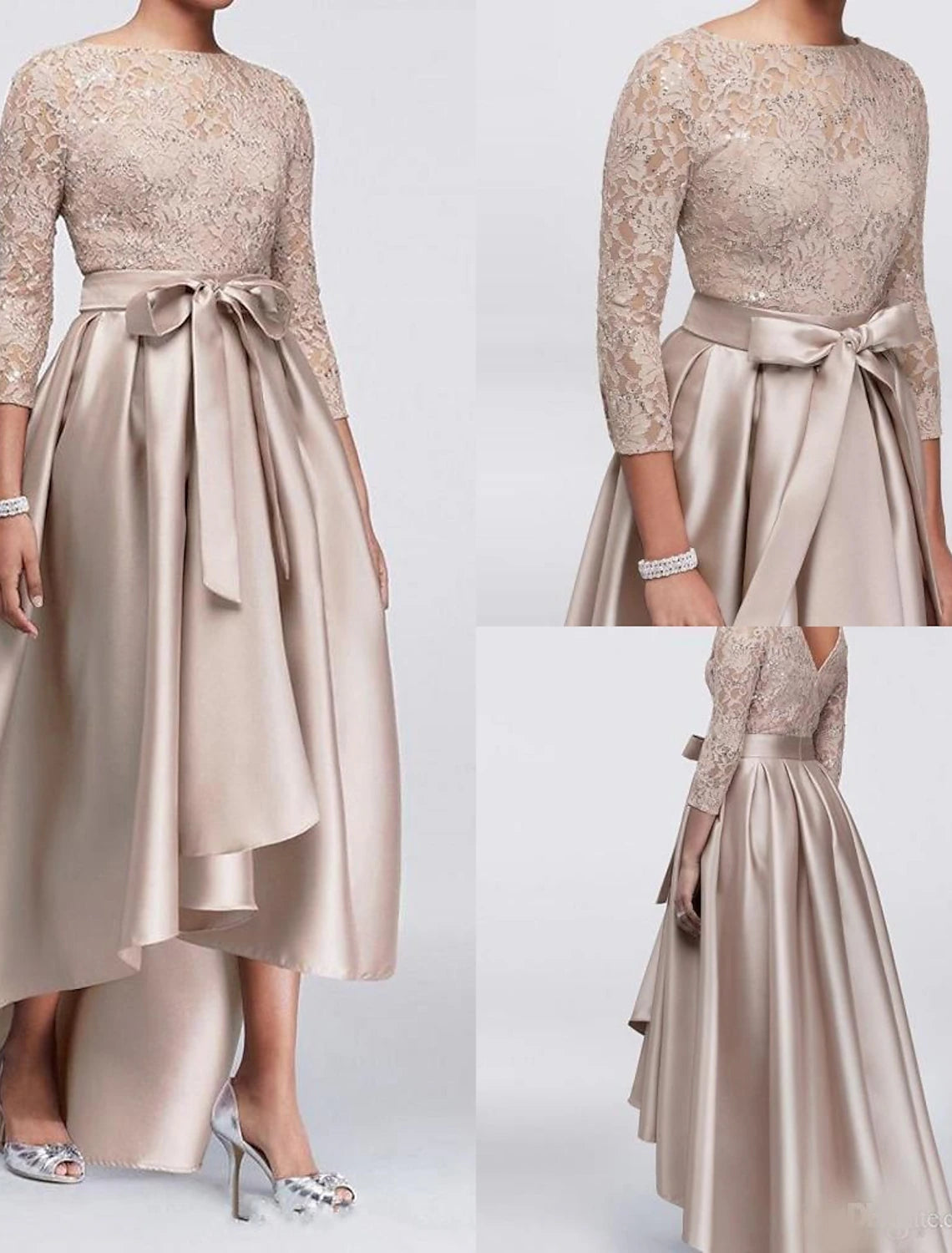 A-Line Mother of the Bride Dress Wedding Guest Elegant Plus Size High ...